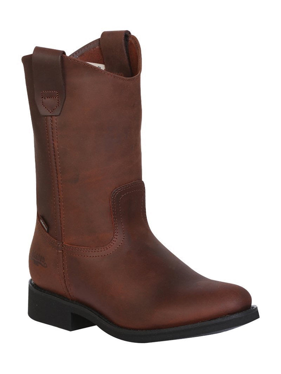 Establo Work Boot — Grasso Leather in Brown