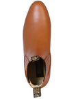 El Becerro Men's Charro Ankle Boots in Brandy