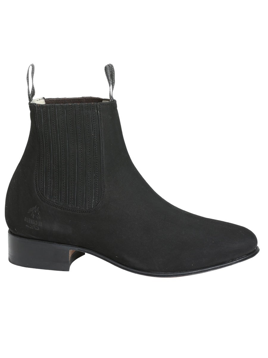 Canelo Charro Boot in Black Nobuck