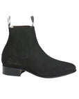 Canelo Charro Boot in Black Nobuck