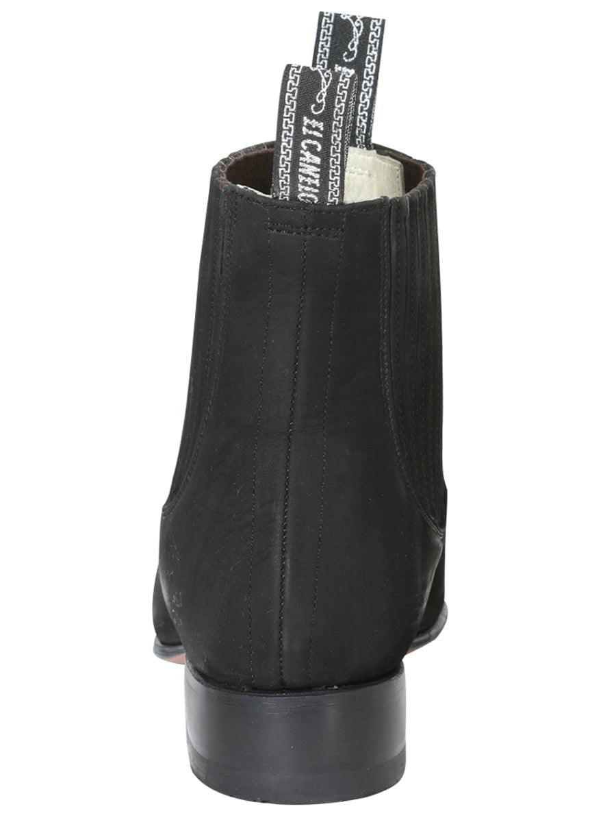 Canelo Charro Boot in Black Nobuck