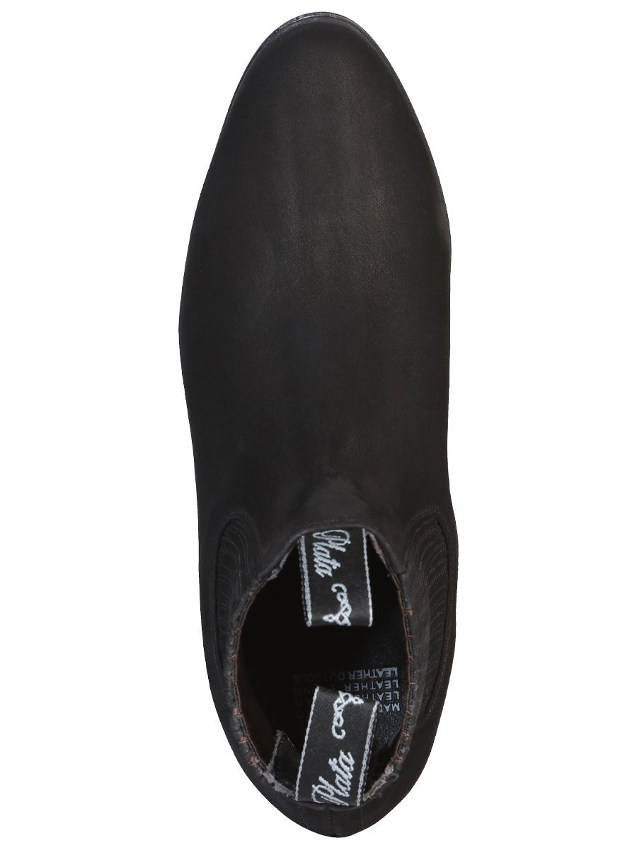 Canelo Charro Boot in Black Nobuck