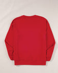 Ocean Patched Pattern Festive Sweatshirt