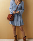 Aadhya Smocked Tiered Mini Dress