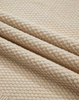 Solid Textured Knit Split Cuff Drop Shoulder Sweater