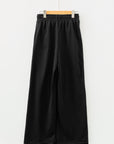 Solid Seam Drawstring Wide Leg Sweatpants