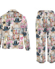 Baha Ranch Danilo Painted Cowgirl Western Satin Long Pajama Set