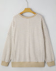 Vanessa Knit Ribbed Trim Long Sleeve PLUS Top