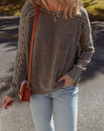 Aria Knit Sleeve Casual Sweater