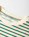 Stripe Woven Sleeveless Ruffle Mini Dress