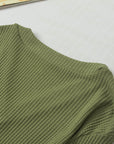 Anahi Textured Knit Cuffs Long Sleeve Top