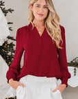 Karimya Long Sleeve Blouse Long Sleeve Top