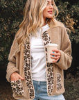 Renaona Print accent Plush Jacket