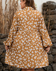 Miley Print Puff Sleeve PLUS Dress