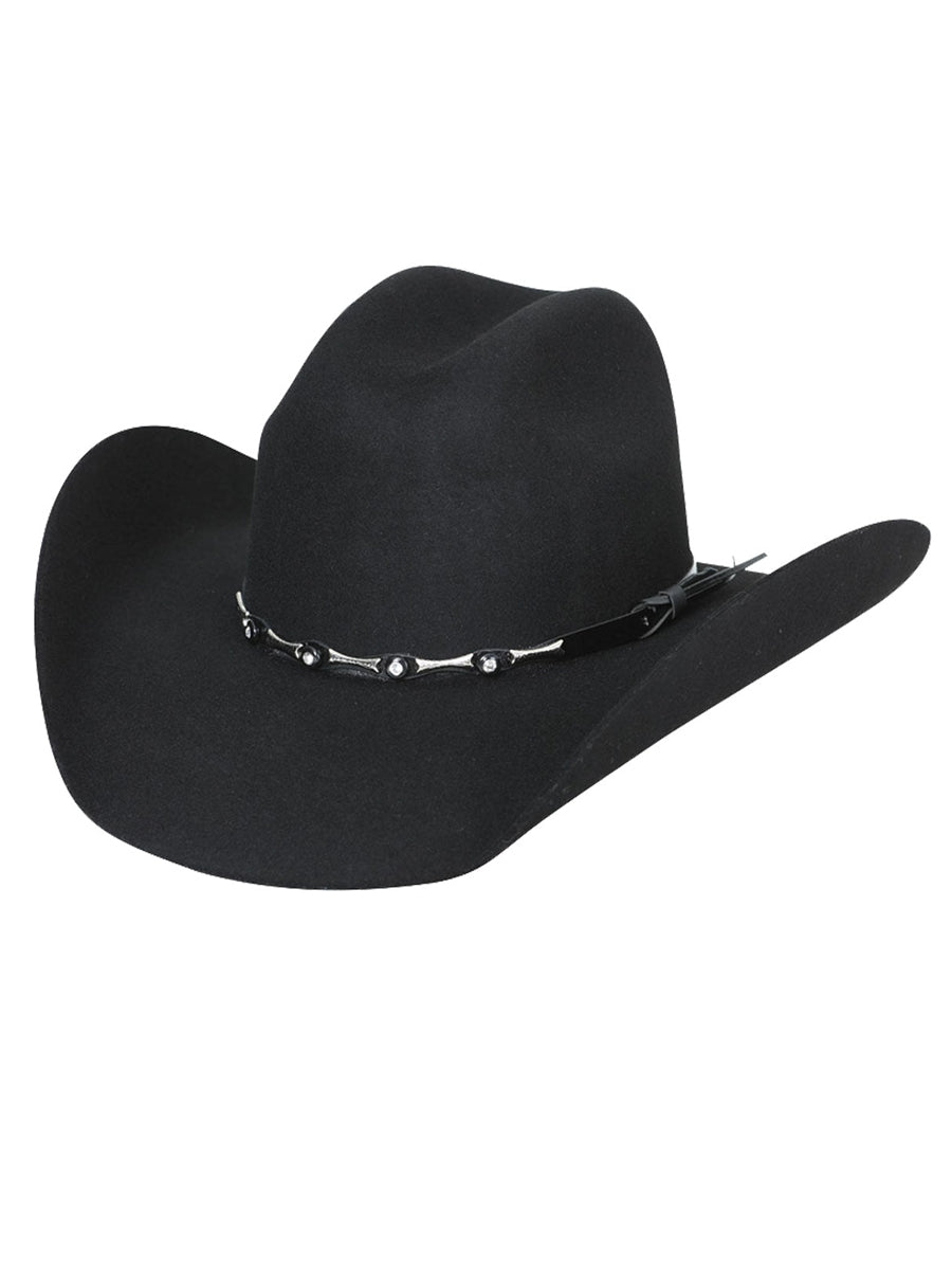 El General Felt Western Hat 50x in Black