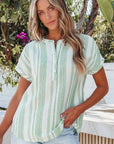 Yusra Short Sleeve Casual Blouse