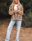 Renaona Print accent Plush Jacket