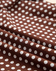 Polka Dot Backless Ruffle Tiered Maxi Dress
