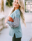 Emma Striped Bishop Sleeve Top