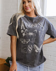 Kindness Butterflies Mineral Wash Loose Tee