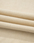 Solid Button-Front Rolled Hem Sweater Top