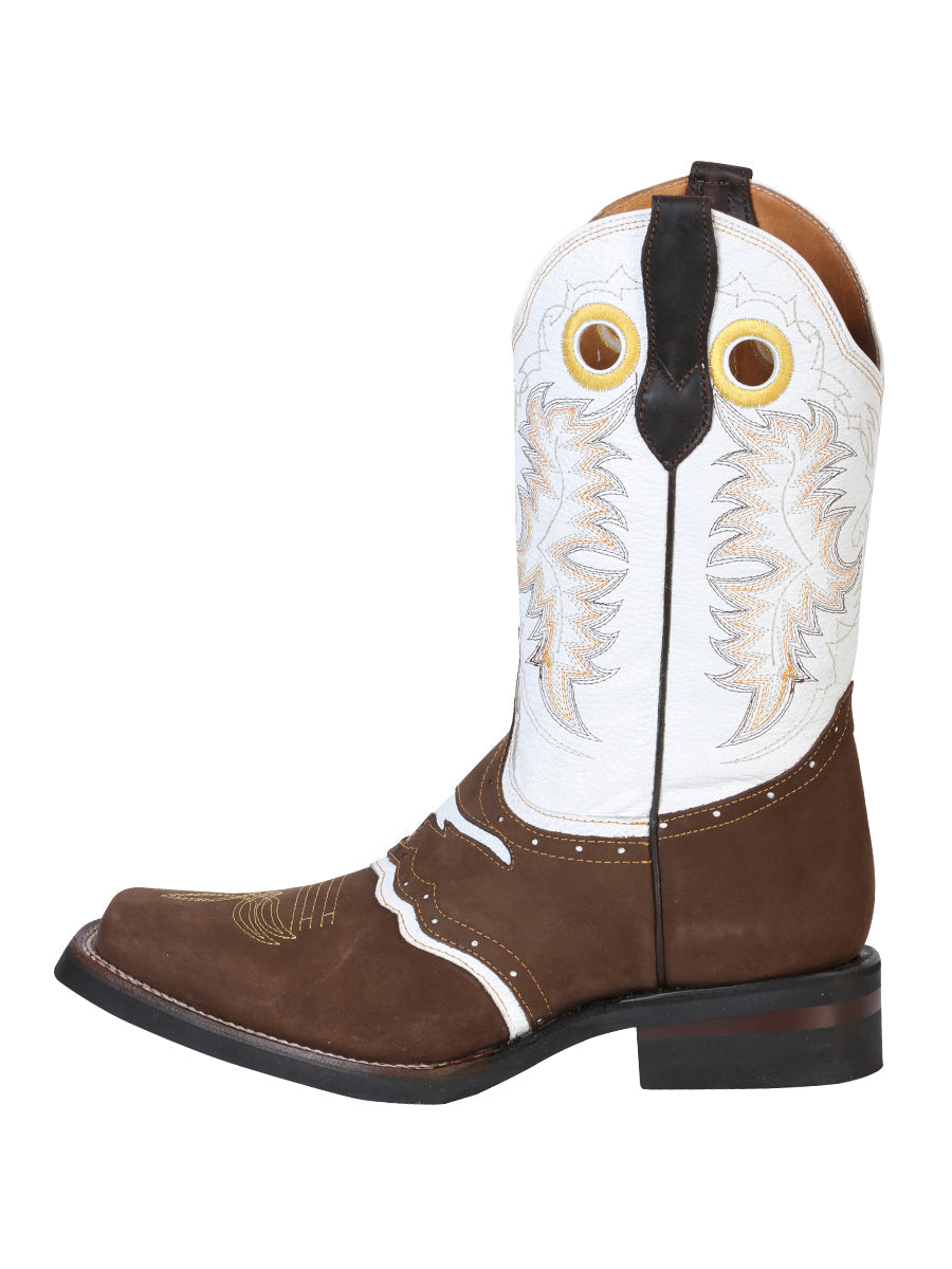El General Rodeo Boot — Crazy Nubuck Dark Brown
