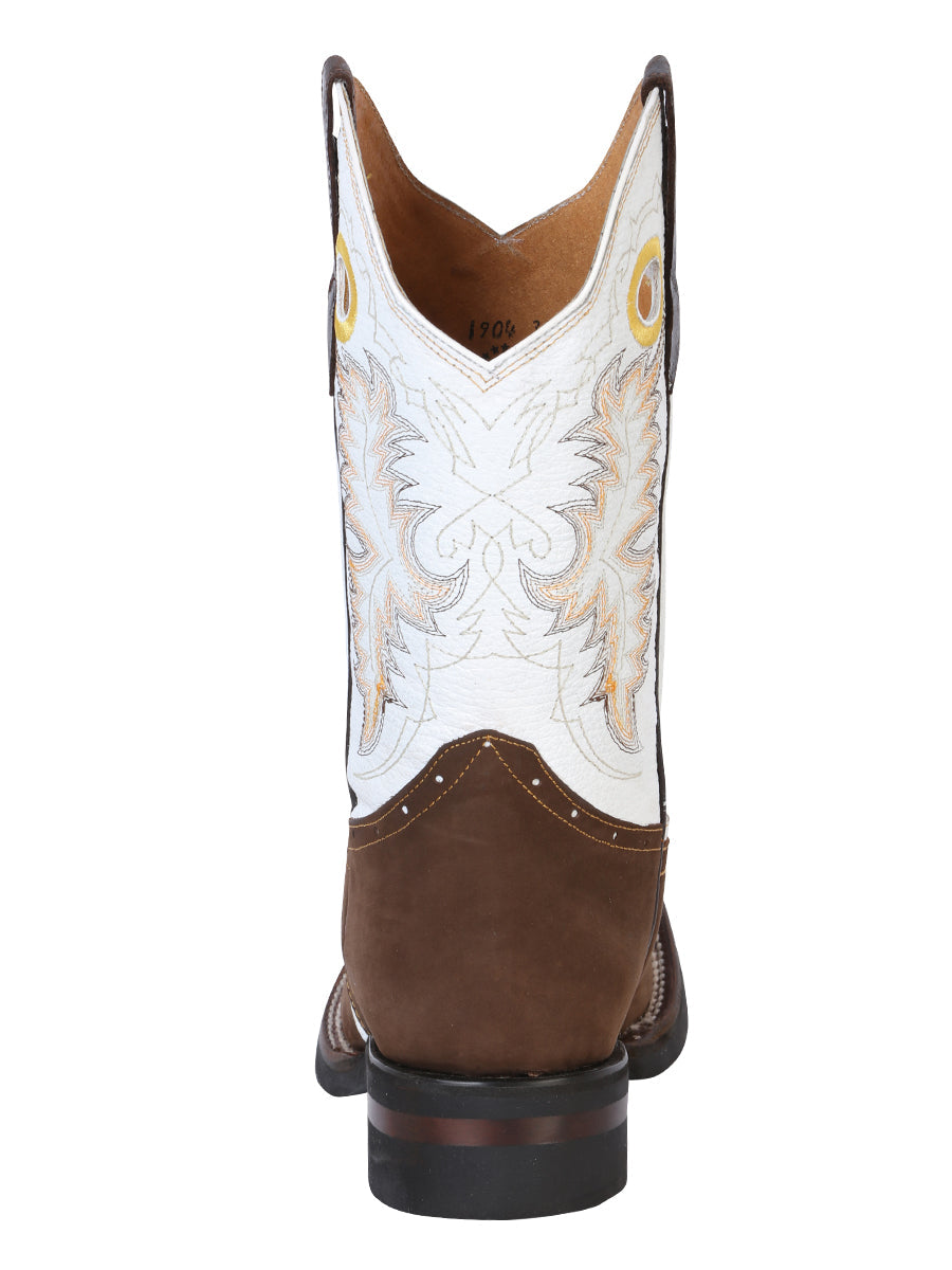 El General Rodeo Boot — Crazy Nubuck Dark Brown