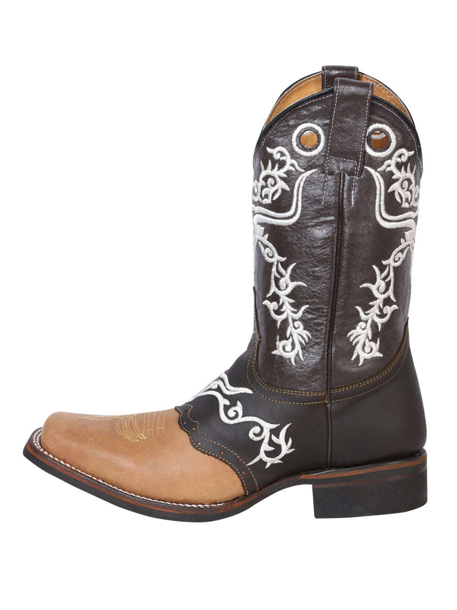 El General Rodeo Boot — Crazy Honey/Dark Brown