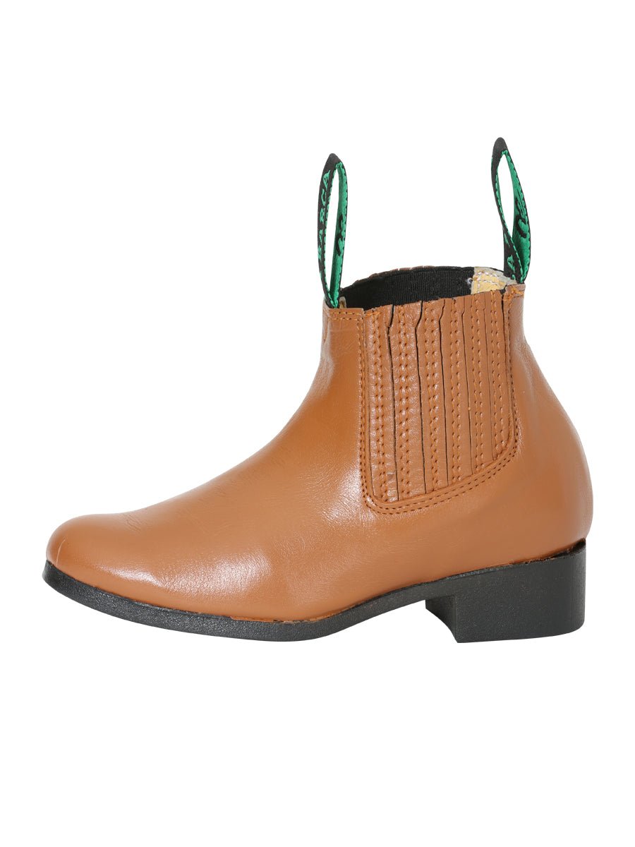 La Barca Leather Ankle Boot in Honey