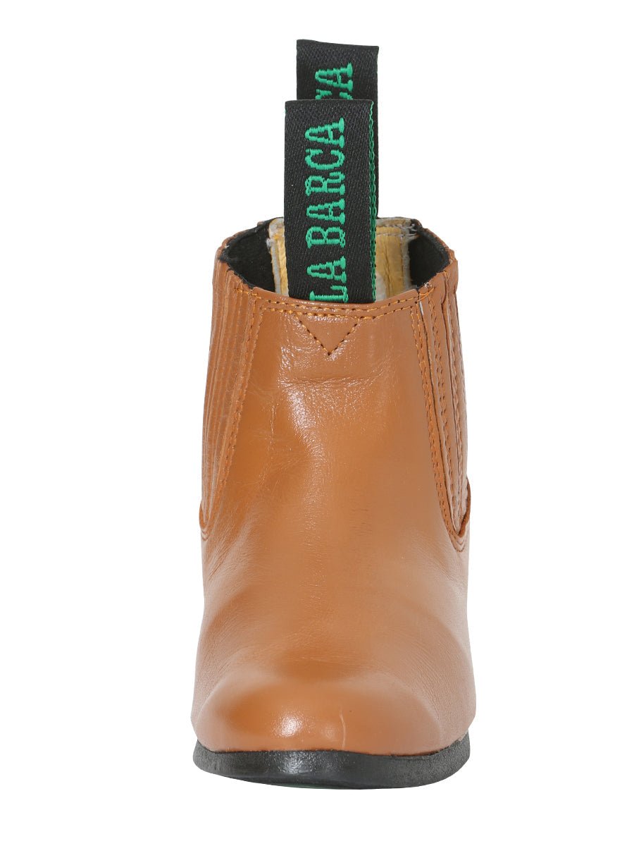 La Barca Leather Ankle Boot in Honey