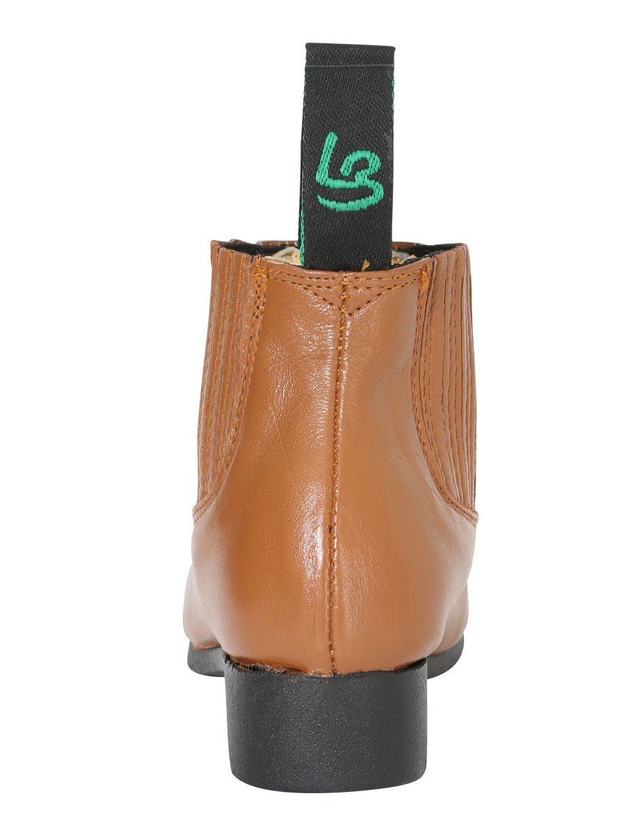 La Barca Leather Ankle Boot in Honey
