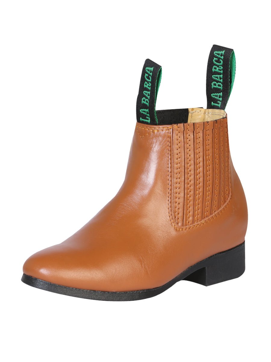 La Barca Leather Ankle Boot in Honey