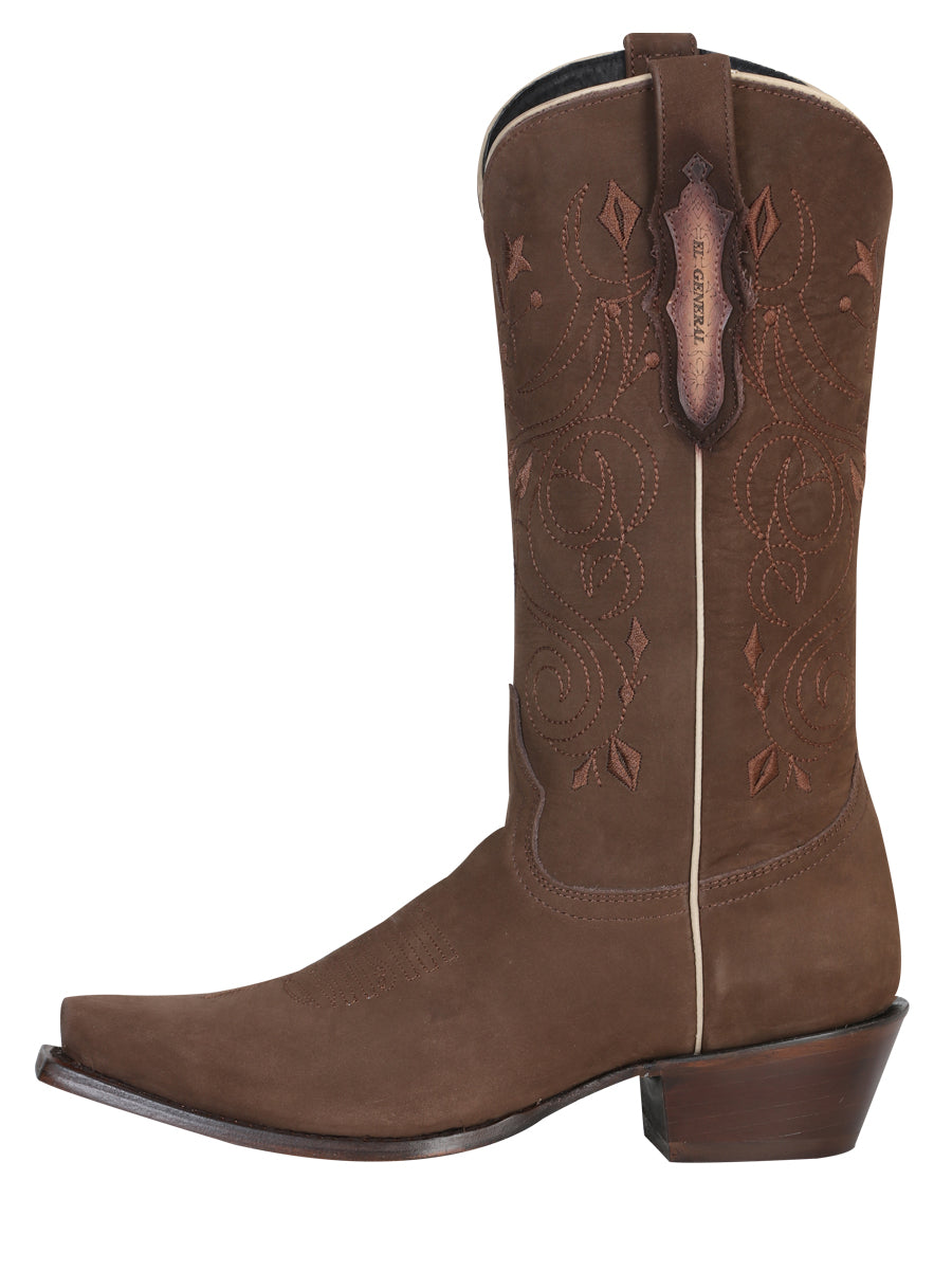 El General Limited Edition Western Boot — Nubuck Camel