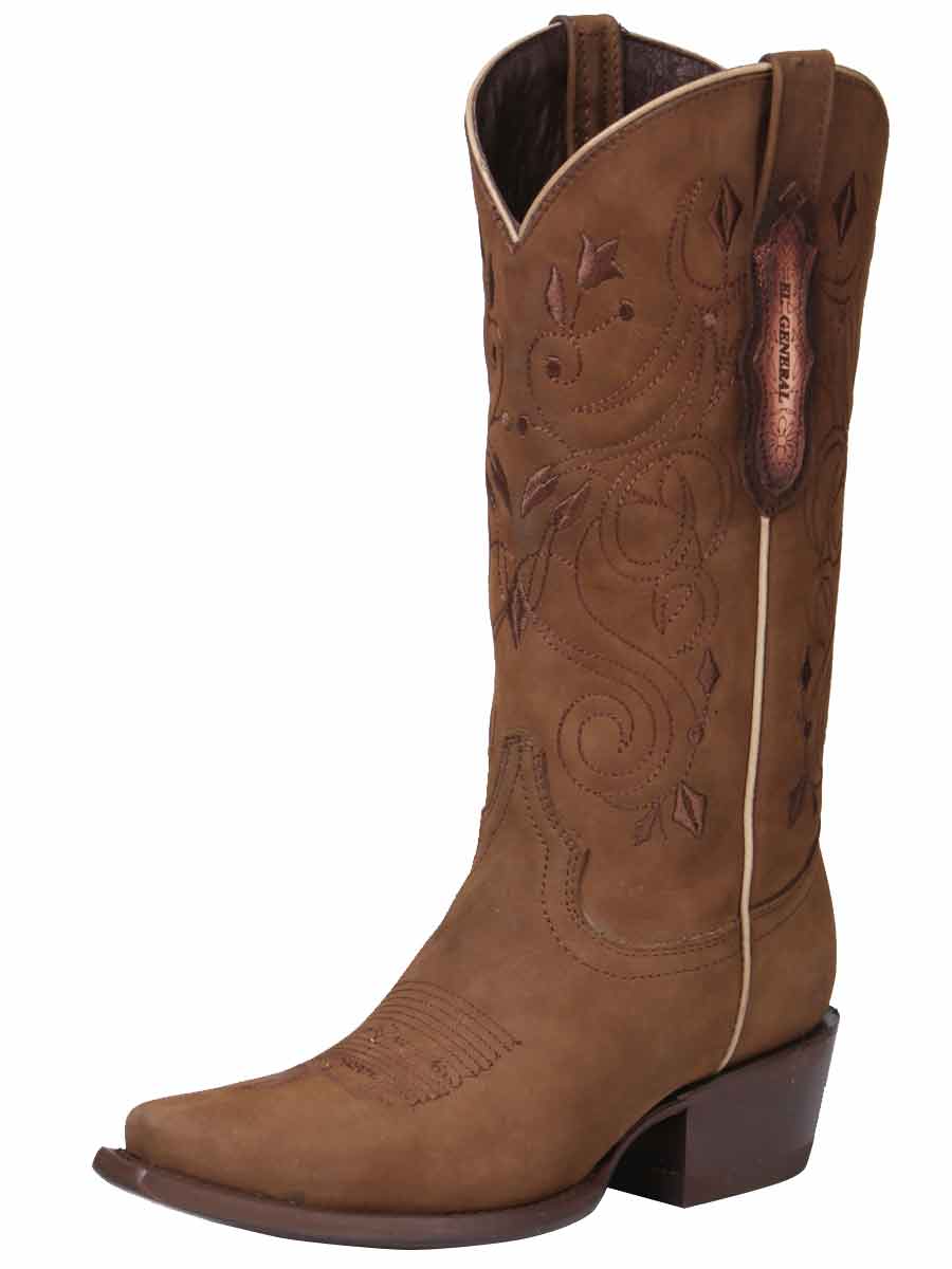 El General Limited Edition Western Boot — Nubuck Camel