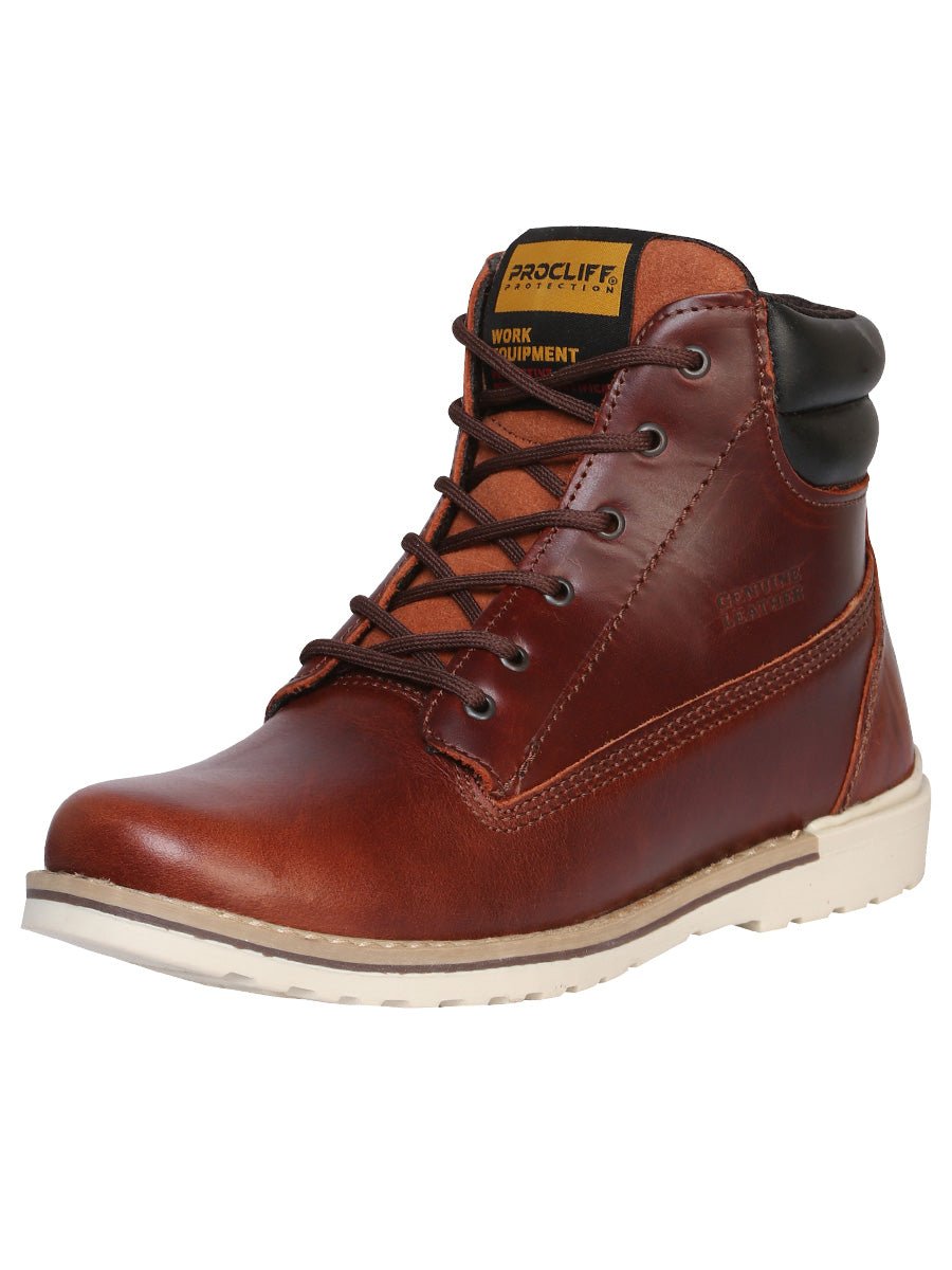 Procliff Protection Pull Up Work Boot in Wine