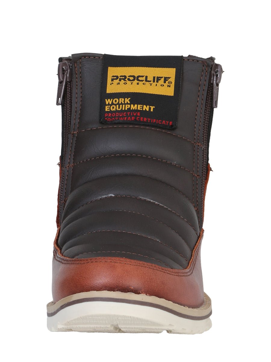 Procliff Pull Up Work Boot in Wine