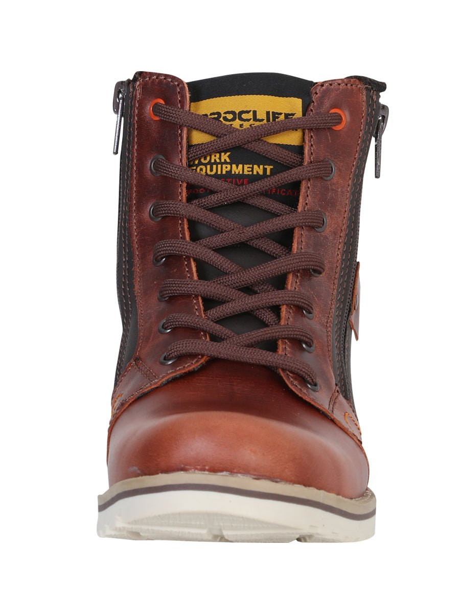 Procliff Protection Pull Up Work Boot in Wine