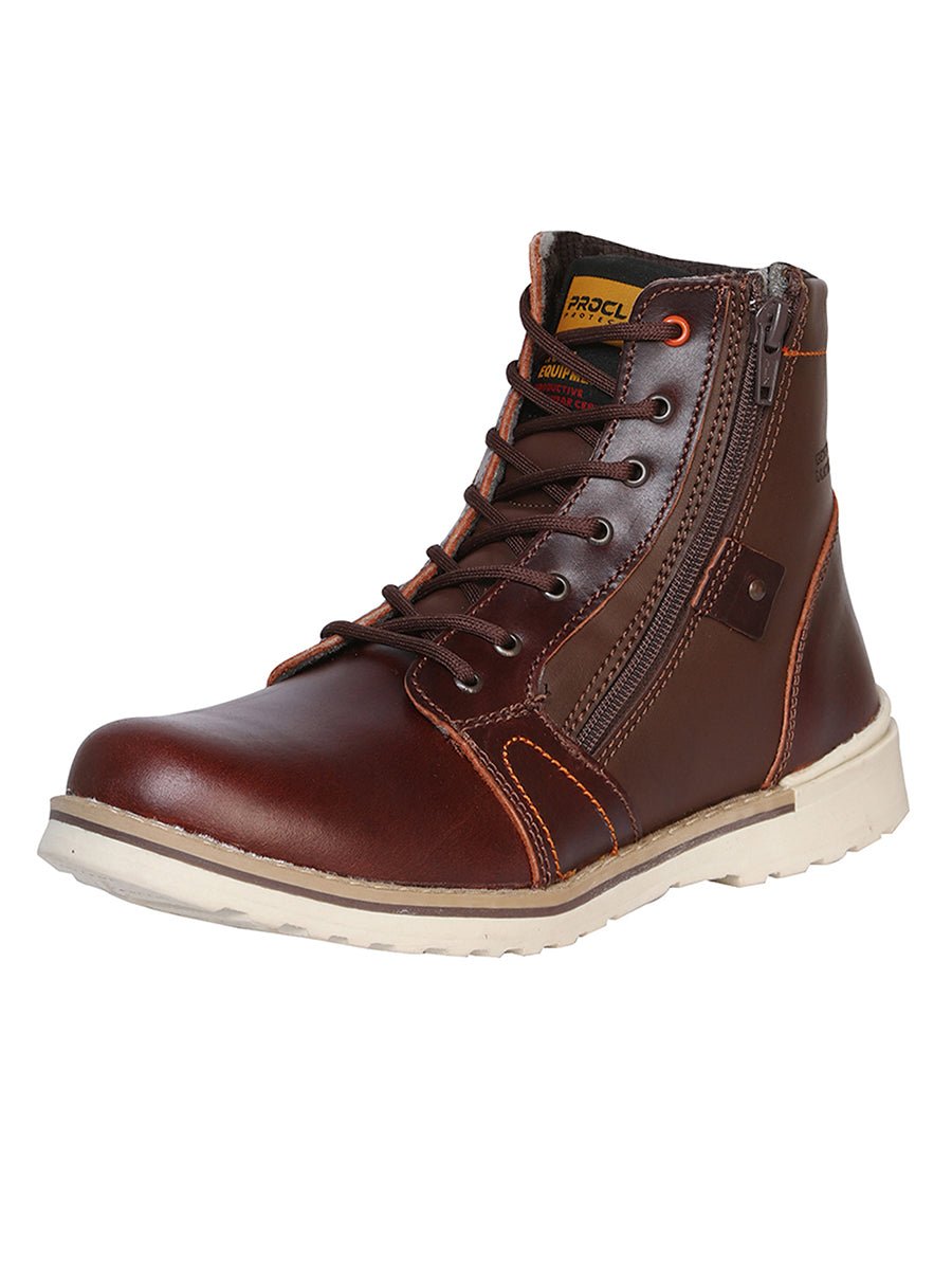Procliff Protection Pull Up Work Boot in Wine