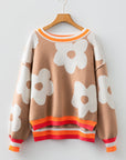 Scarlett Contrast Striped Baggy Sweater