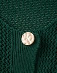 Plus Size Solid Button Front Sweater Cardigan