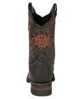 El General Rodeo Boot — Crazy Wine with Embroidery