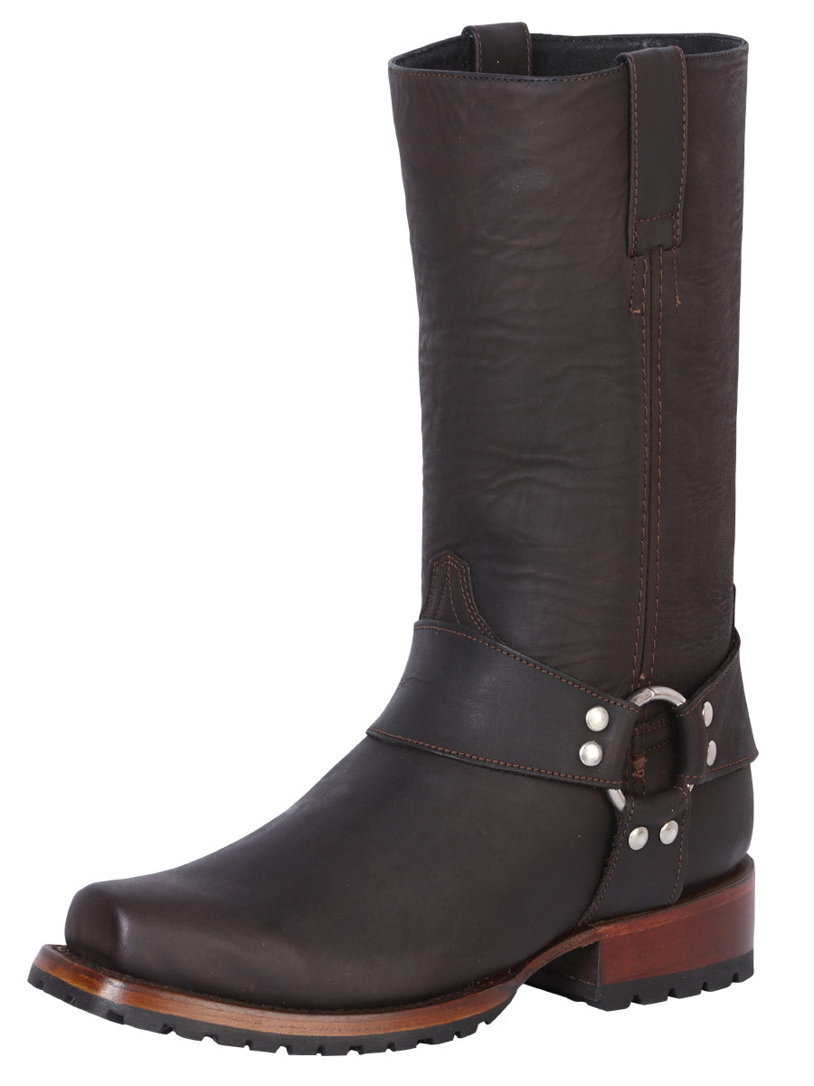 El General Biker Boot in Crazy Dark Brown