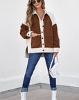Alia Patchwork Down Fleece Shacket