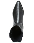 Men's Pointed Toe Leather Cowboy Boots - Made in Mexico - Embossed Stingray Print - 41528