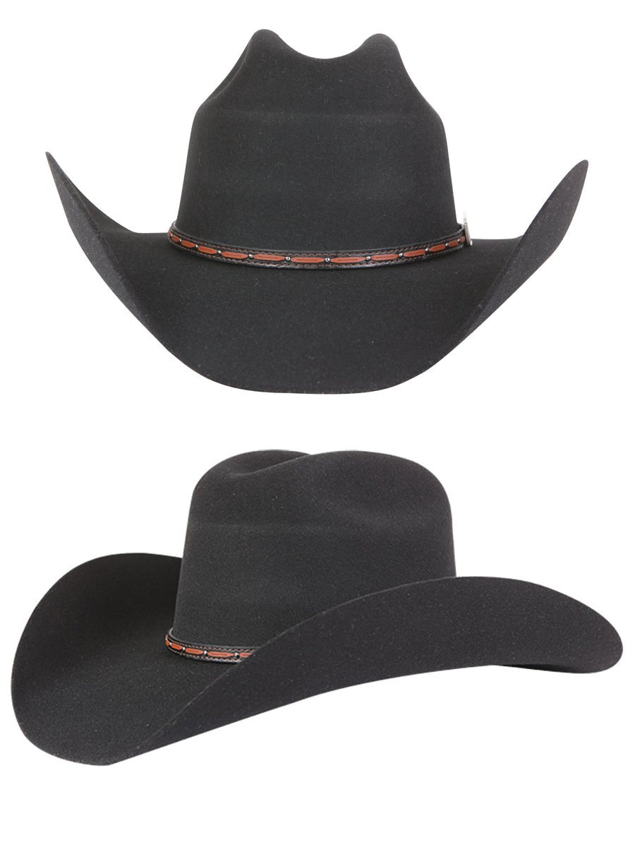 El Senor de los Cielos Felt Western Hat 50x in Black