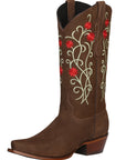 El General Rodeo Western Boot — Suede Brown