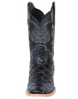 El General Rodeo Boot — Imitation Pirarucu in Black