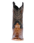 El General Rodeo Boot — Printed Caiman in Light Brown