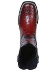 El General Rodeo Boot — Printed Ostrich Burgundy