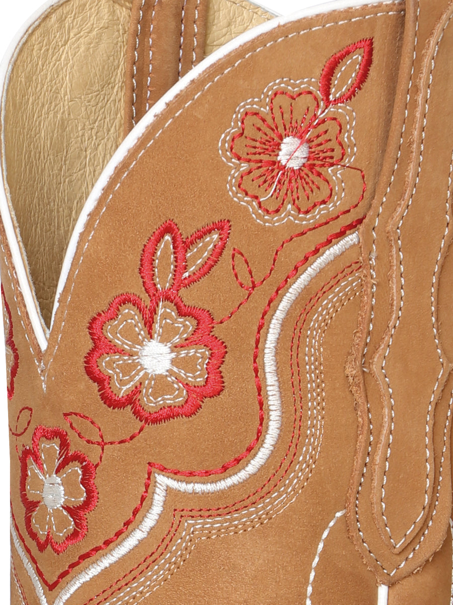 El General Womens Rodeo Boot in Nobuck Peach